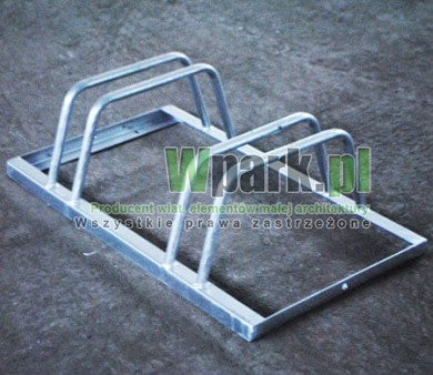 Stojak rowerowy stalowy ocynk na 2 stanowiska (kod:3027/2/S/P)