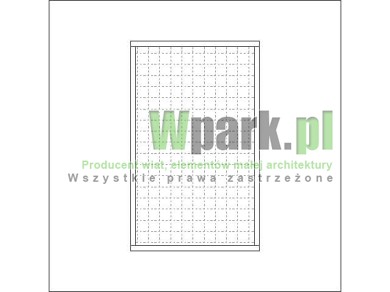 Moduł ściany bocznej lub tylnej wysokość 1600 mm szerokość 1000 mm wypełnienie siatka metalowa