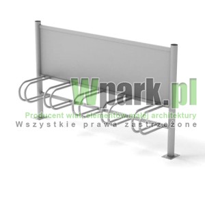 Stojak  rowerowy aluminiowy na 5 stanowisk (kod:3060/5R/A/PW)