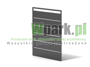 Panel wiaty śmietnikowej TRIO 01