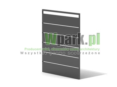 Panel wiaty śmietnikowej TRIO 01