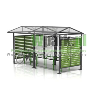 Wiata na rowery TRIO 02  - na 12 rowerów