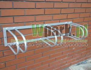 Stojak aluminiowy ścienny na 3 stanowiska (kod:4001/3/A/S)