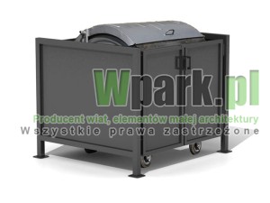 Osłona śmietnikowa BOKS 08 na jeden pojemnik do 1100 L