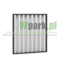 Moduł ściany bocznej lub tylnej wysokość 1600 mm szerokość 2000 mm wypełnienie blacha falista
