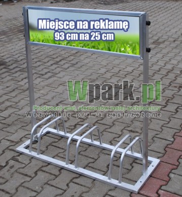Stojak rowerowy aluminiowy na 3 stanowiska (kod:3010/3R/A/P)