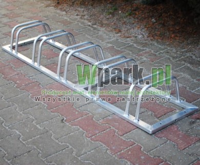 Stojak rowerowy aluminiowy na 5 stanowisk (kod:3010/5/A/P)