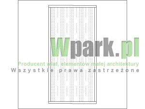 Moduł ściany bocznej lub tylnej wysokość 2000 mm szerokość 1000 mm wypełnienie blacha falista
