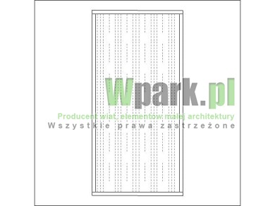 Moduł ściany bocznej lub tylnej wysokość 2000 mm szerokość 1000 mm wypełnienie blacha falista