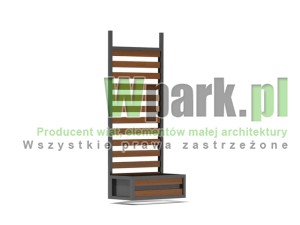 Ściana drewno z donicą 900 mm