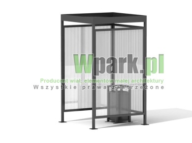 Palarnia MINI 04 wiata palarnia ściany polwęglan komorowy