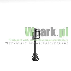 Słupek DECO 02 z miejscem na informacje