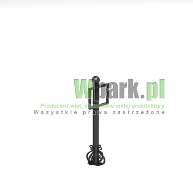 Słupek DECO 02 z miejscem na informacje