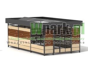 Wiata śmietnikowa MODE 03