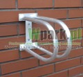 Stojak aluminiowy ścienny na 1 stanowisko (kod:4001/1/A/S)