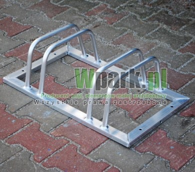 Stojak rowerowy aluminiowy na 2 stanowiska (kod:3010/2/A/P)
