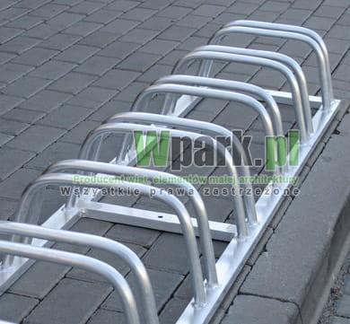 Stojak rowerowy aluminiowy na 10 stanowisk (kod:3010/10/A/P)