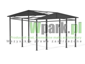 Wiata śmietnikowa TRIO 02 konstrukcja nośna