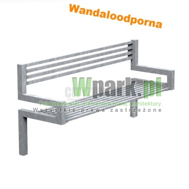 Ławka MODE 03 ocynkowana