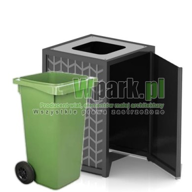 Osłona śmietnika BOKS mini 02 jeden pojemnik do 240 L