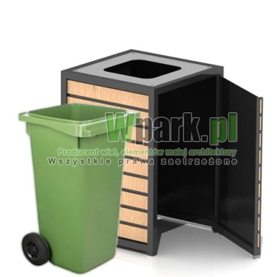 Osłona śmietnika BOKS mini 01 jeden pojemnik do 240 L
