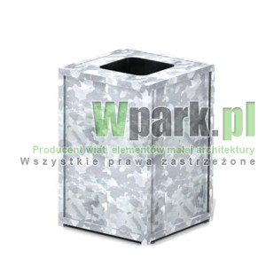 Osłona śmietnika BOKS mini cynkowany ogniowo jeden pojemnik do 240 L