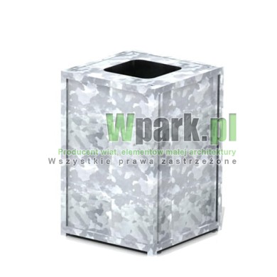 Osłona śmietnika BOKS mini cynkowany ogniowo jeden pojemnik do 240 L