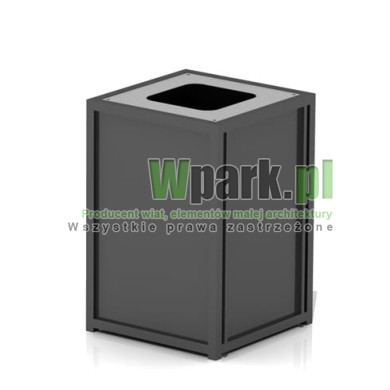 Osłona śmietnika BOKS mini ocynkowany i malowany jeden pojemnik do 240 L