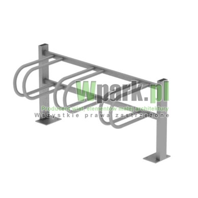Stojak  rowerowy aluminiowy na 3 stanowiska (kod:3060/3/A/PW)