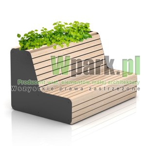 Ławka UNIT 03 z donicą