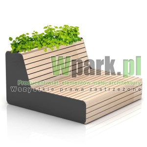 Ławka UNIT 06 z donicą