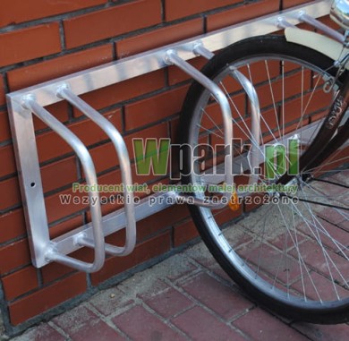 Stojak aluminiowy ścienny na 18 stanowisk (kod:3010/18/A/S)