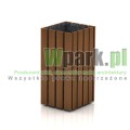 Kosz PARK 02 drewno 90 L