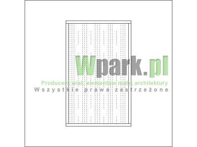 Moduł ściany bocznej lub tylnej wysokość 1600 mm szerokość 1000 mm wypełnienie blacha falista
