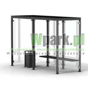 Palarnia GLAS 03 z ławką ściany szklane