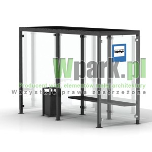 Przystanek GLAS 02 ściany szklane