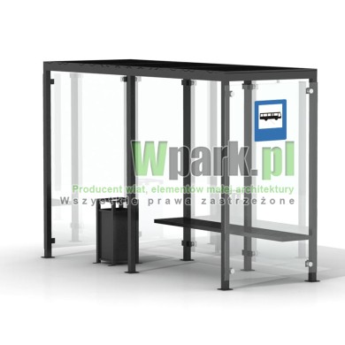 Przystanek GLAS 02 ściany szklane