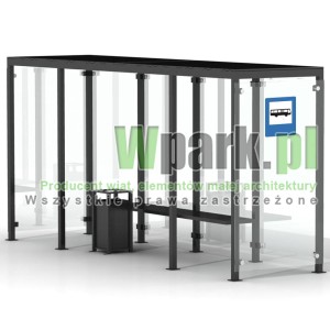 Przystanek GLAS 03 ściany szklane