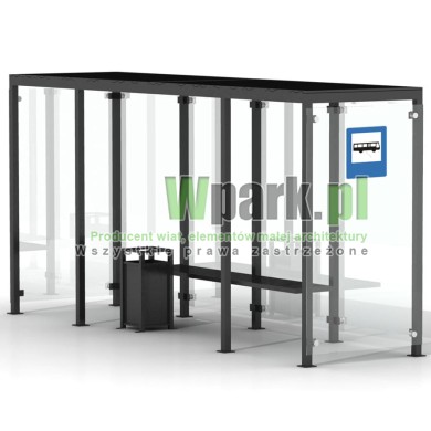 Przystanek GLAS 03 ściany szklane