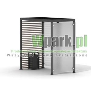 Palarnia GLAS ściany szklane i drewno