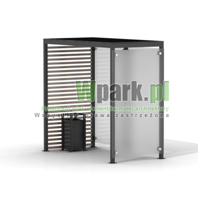 Palarnia GLAS ściany szklane i drewno