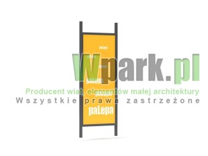 Ściana blacha z dowolnym napisem 900 mm