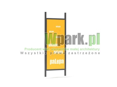 Ściana blacha z dowolnym napisem 900 mm