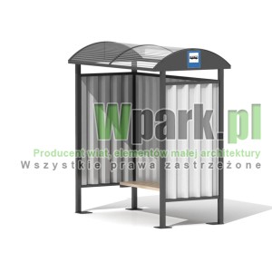 Przystanek DECO 03 ściany blacha falista