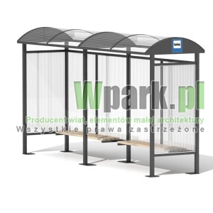 Przystanek DECO 06 ściany polwęglan komorowy