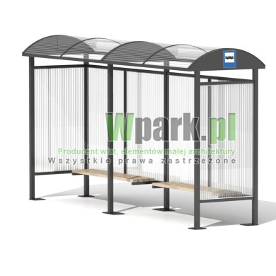 Przystanek DECO 06 ściany polwęglan komorowy