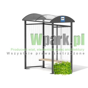 Przystanek DECO 11 ściany linki dla roślin, poliwęglan komorowy