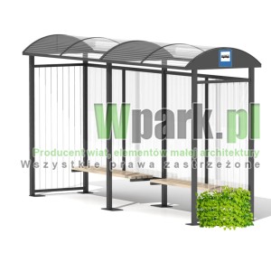 Przystanek DECO 12 ściany linki dla roślin, poliwęglan komorowy