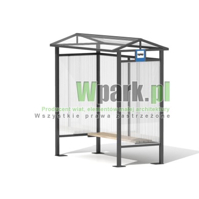 Przystanek TRIO 05 ściany polwęglan komorowy