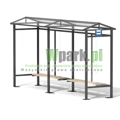 Przystanek TRIO 08 ściany szkło